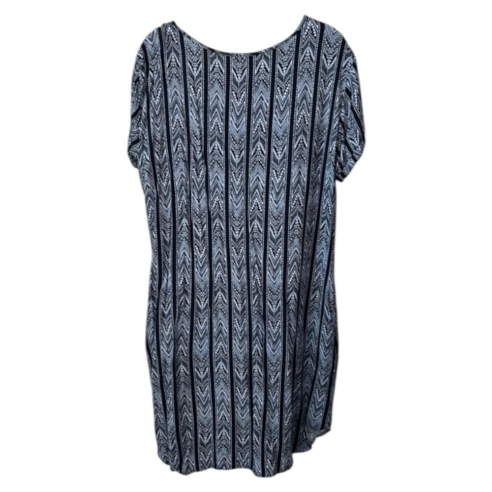 Ariat Nova Western Cowgirl Hobo Blue Short Sleeve Dress Size M - Picture 2 of 9